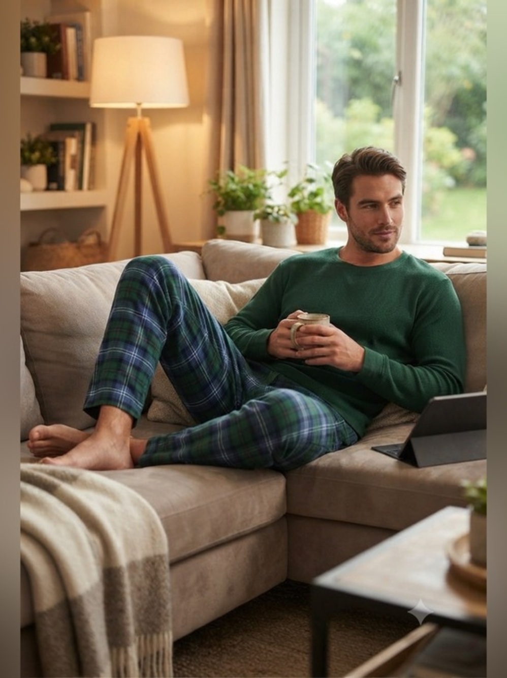 Pajama Gram Lounge PJ Two Piece Set  Men's Size XL NWT
